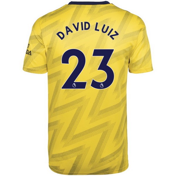 Trikot Arsenal NO.23 David Luiz Auswarts 2019-20 Gelb Fussballtrikots Günstig